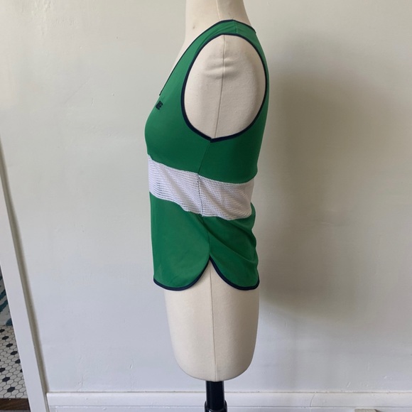 RARE Vintage Nike 1980’s Sheer Mesh Jersey Women’s XS Green and White Nike Top - Picture 5 of 8